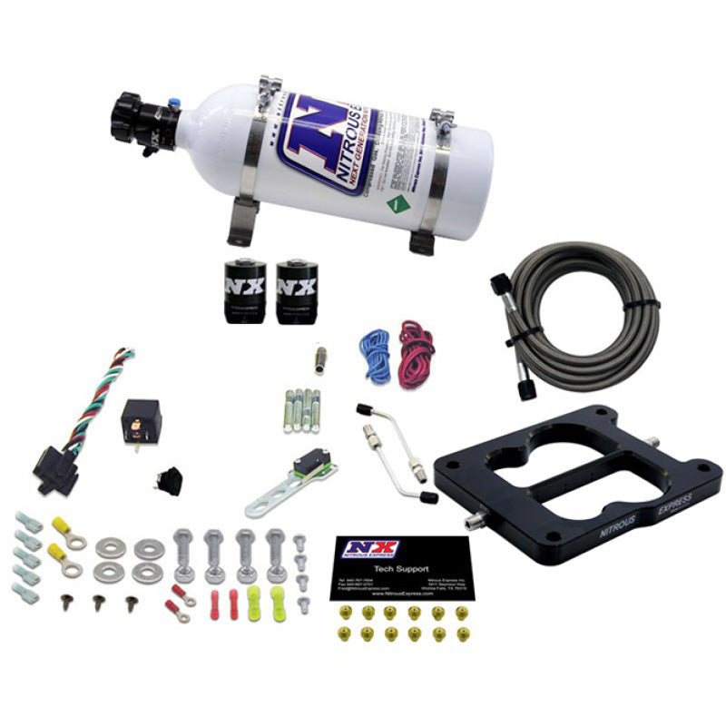 Nitrous Express Q-Jet/Holley Spread Bore Nitrous Kit (50-300HP) w/5lb Bottle Nitrous Systems Nitrous Express