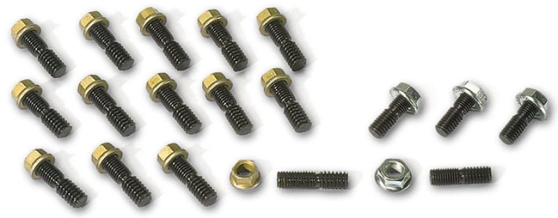 Moroso Chevrolet Small Block Oil Pan Stud Kit - Steel - Set of 18 Fittings Moroso