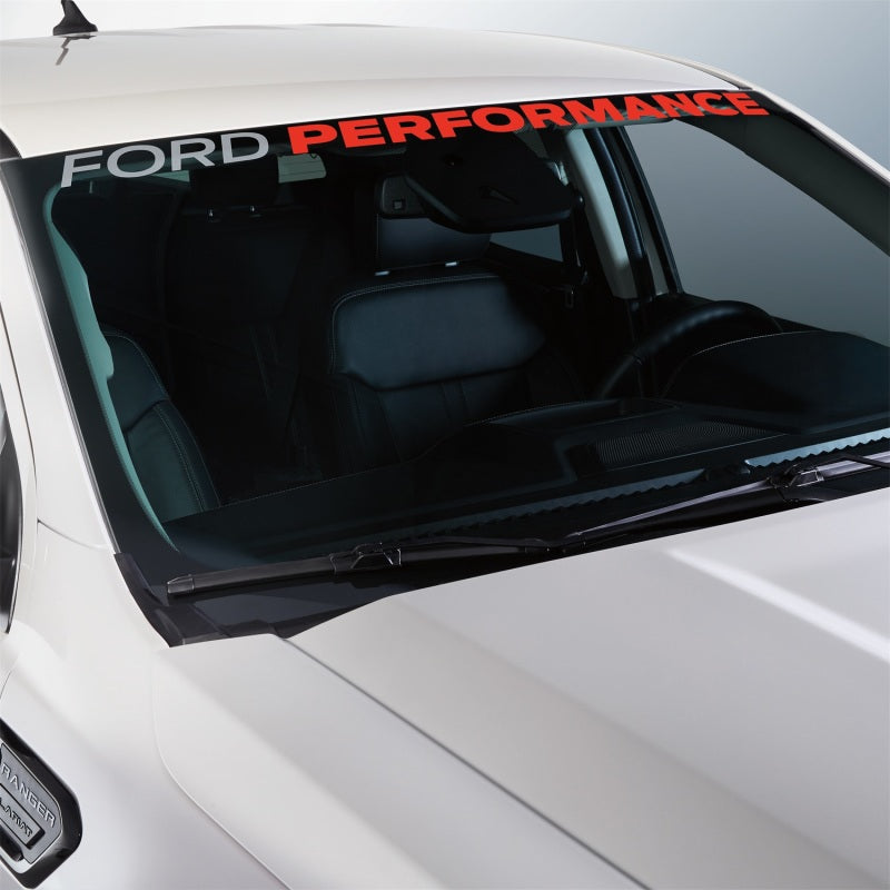 Ford Racing Ford Performance Ranger Windshield Banner - Wht/Red Stickers/Decals/Banners Ford Racing