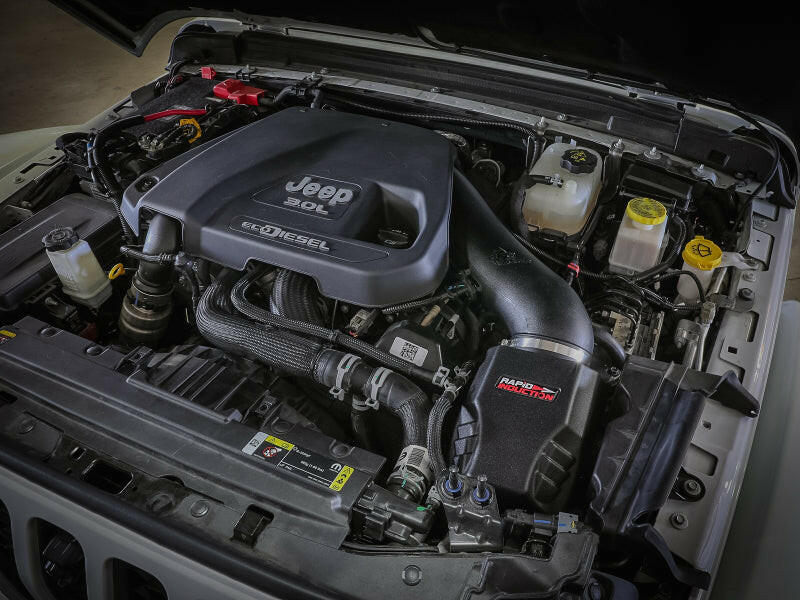 aFe Rapid Induction Cold Air Intake System w/Pro DRY-S Filter 20-21 Jeep Wrangler V6 3.0L Cold Air Intakes aFe