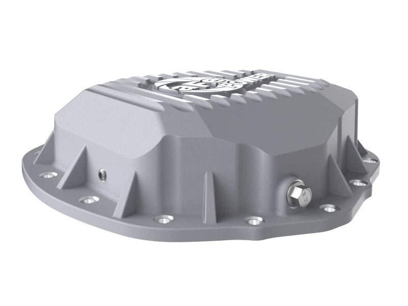 aFe Street Series Rear Differential Cover Raw w/ Machined Fins 20-21 GM Trucks V8-6.6L Diff Covers aFe