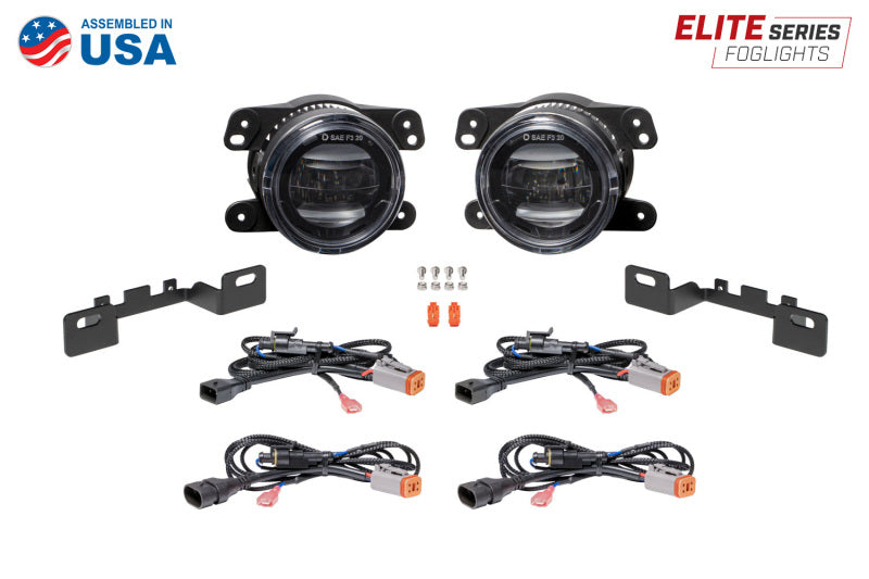 Diode Dynamics Elite Series Type MR Fog Lamps - Yellow (Pair) Fog Lights Diode Dynamics