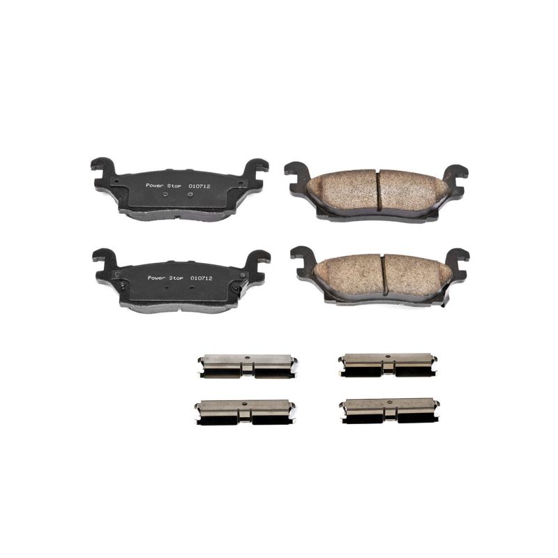 Power Stop 06-10 Hummer H3 Rear Z17 Evolution Ceramic Brake Pads w/Hardware Brake Pads - OE PowerStop