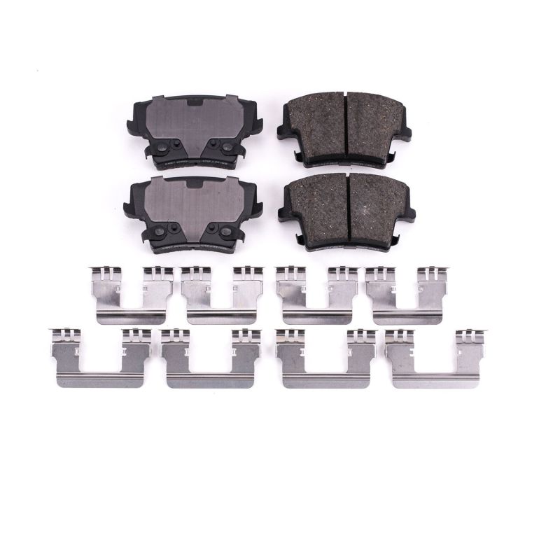 Power Stop 05-19 Chrysler 300 Rear Z17 Evolution Ceramic Brake Pads w/Hardware Brake Pads - OE PowerStop