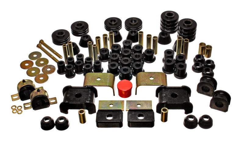 Energy Suspension 73-80 Chevy/GMC 4WD (W/ Stock Front Springs) Black Hyper-flex Master Bushing Set Bushings - Full Vehicle Kits Energy Suspension