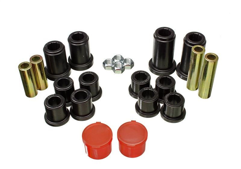 Energy Suspension 07-13 Chevrolet Silverado 1500 4WD Front Control Arm Bushing Set - Black Bushing Kits Energy Suspension