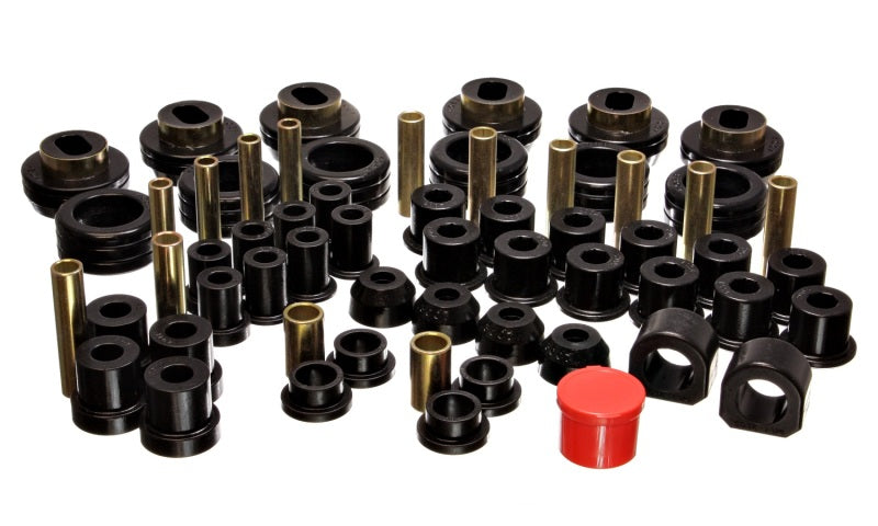 Energy Suspension 81-87 Chevy/GMC 4WD (w/ Aftermarket Frt Springs) Blk Hyper-flex Master Bushing Set Bushings - Full Vehicle Kits Energy Suspension