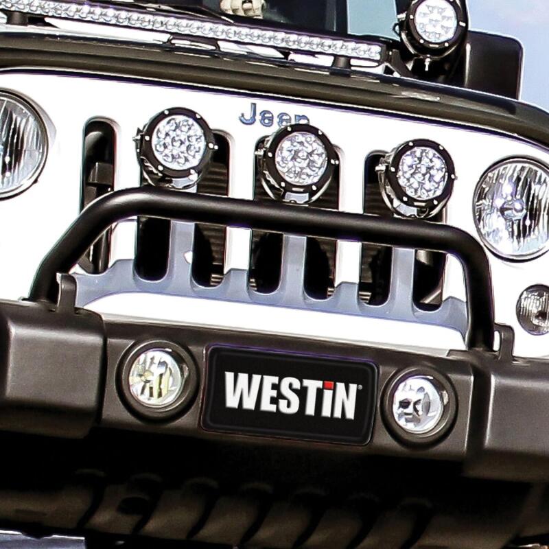 Westin/Snyper 07-17 Jeep Wrangler Snyper Bumper Mount Light Bar - Textured Black Light Mounts Westin
