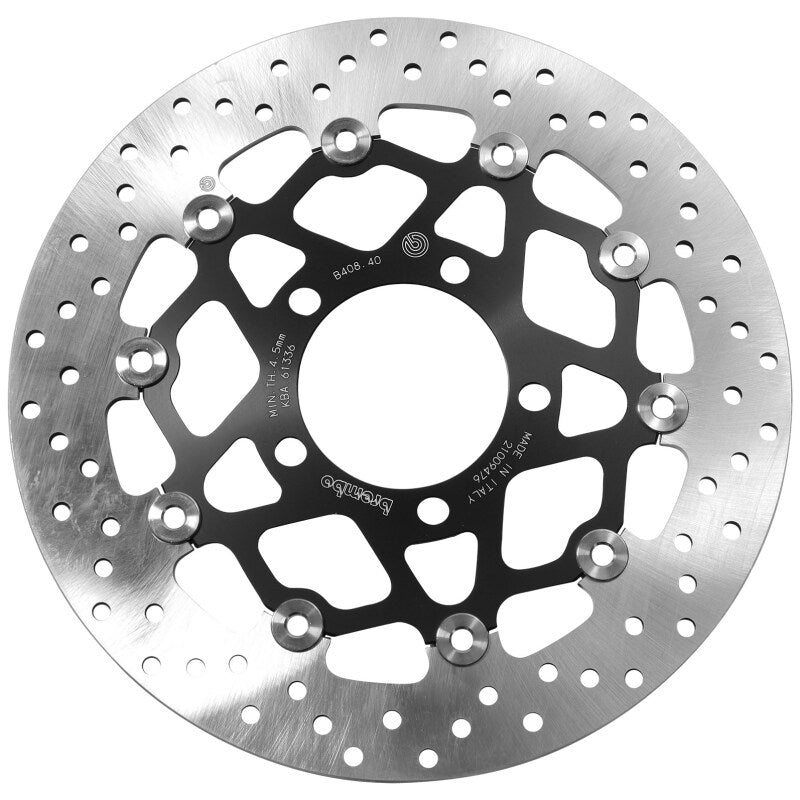 Brembo OE Kawasaki EN650/ER-6N/EX650/KL650/Z750(R)/ZX1000/ZX600/ZX636 Brake Disc - Front Floating Brake Rotors - Slotted Brembo OE