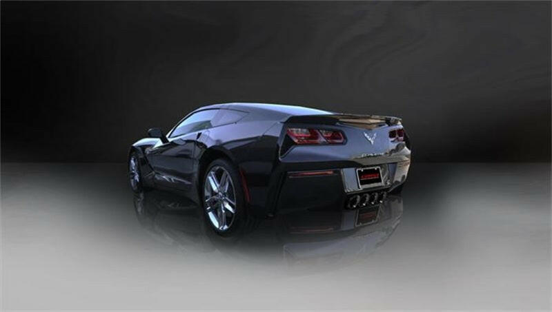 Corsa 14-19 Chevy Corvette C7 Coupe 6.2L V8 AT/MT 2.75in Valve-Back Dual Rear Exit Black Xtreme Exht Axle Back CORSA Performance