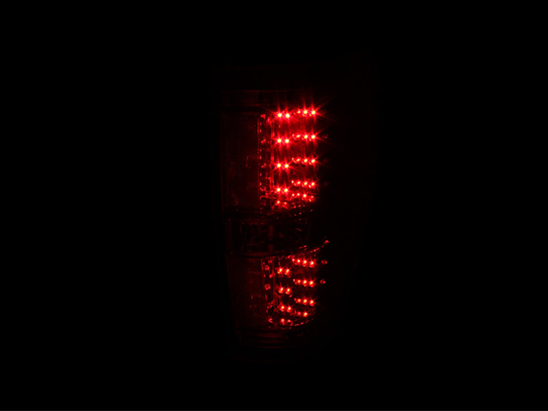 ANZO 2009-2014 Ford F-150 LED Taillights Chrome Tail Lights ANZO