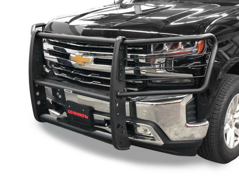 Go Rhino 19-20 Chevrolet Silverado 1500 3000 Extreme Series StepGuard - Textured Black Grille Guards Go Rhino