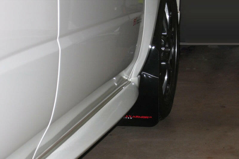 Rally Armor 02-07 Subaru WRX/STI/RS/2.5i (Wagons Req. Mod.) Black UR Mud Flap w/Red Logo Mud Flaps Rally Armor