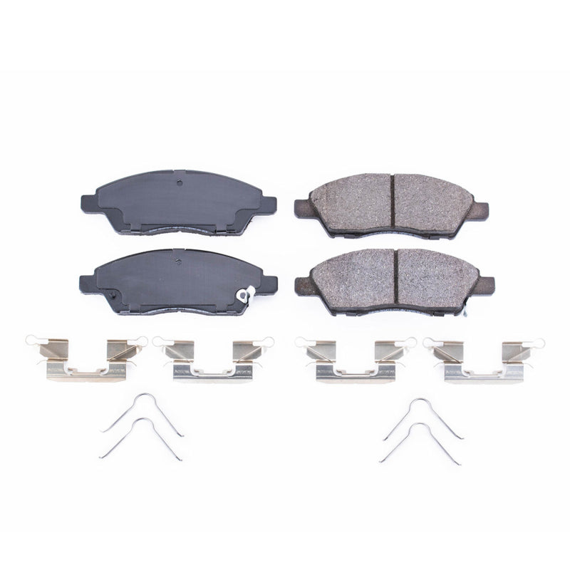 Power Stop 15-16 Nissan Micra Front Z17 Evolution Ceramic Brake Pads w/Hardware Brake Pads - OE PowerStop