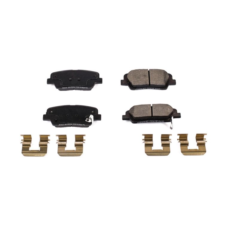 Power Stop 10-18 Hyundai Santa Fe Rear Z17 Evolution Ceramic Brake Pads w/Hardware Brake Pads - OE PowerStop