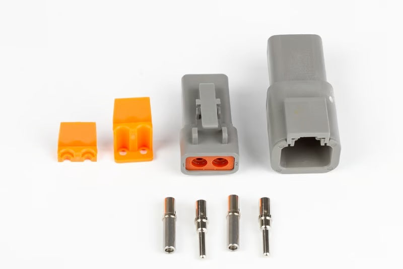 Haltech Matching Set of Deutsch DTP-2 Connectors (25 Amp) Plug & Pins Wiring Connectors Haltech