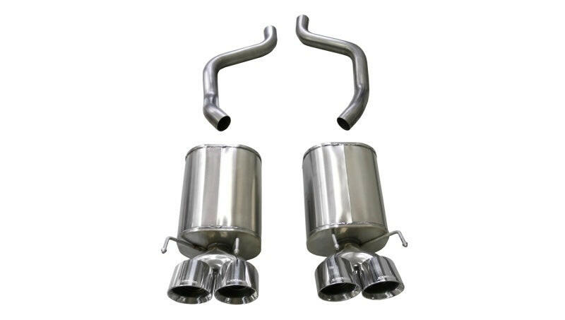 Corsa 2005-2007 Chevrolet Corvette (C6) 6.0L/6.2L Polished Xtreme Axle-Back Exhaust w/4.5in Tips Axle Back CORSA Performance