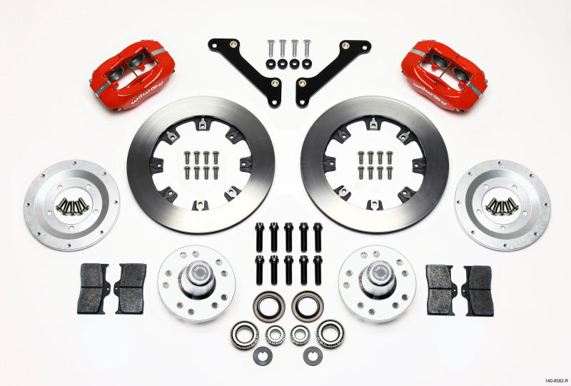 Wilwood Forged Dynalite Front Kit 12.19in Drilled Red 70-78 Camaro Big Brake Kits Wilwood