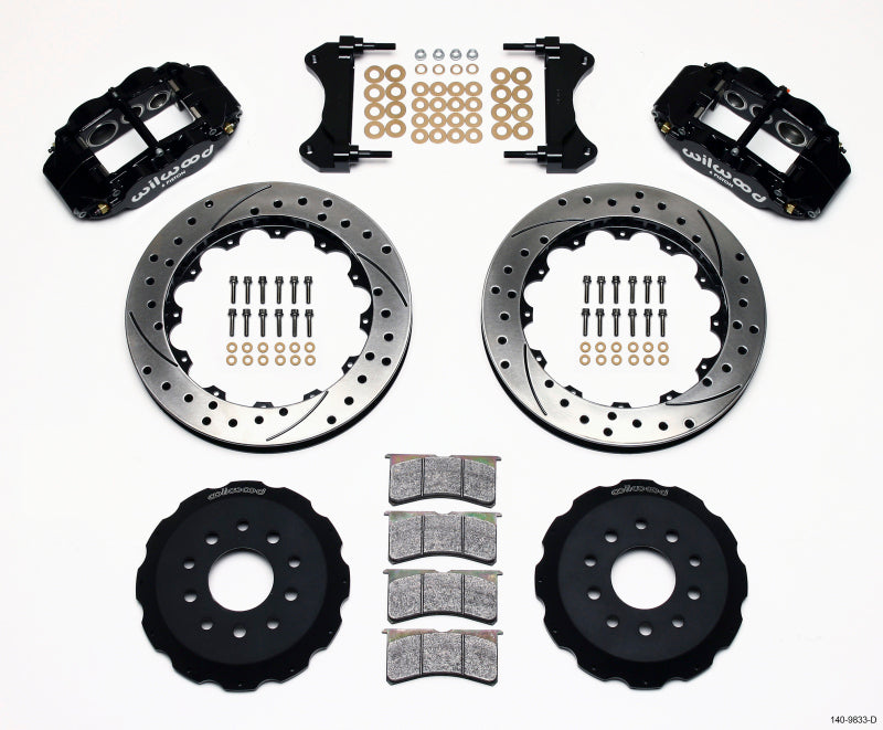 Wilwood Narrow Superlite 6R Front Hat Kit 13.06in Drilled 98-02 Camaro/Firebird Big Brake Kits Wilwood