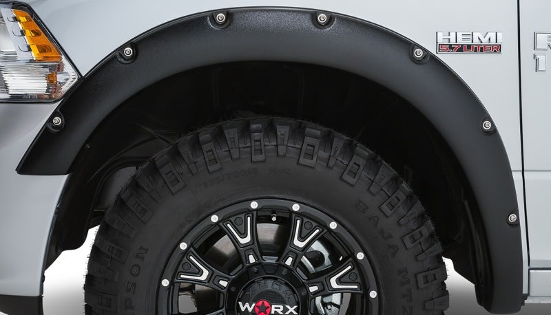 Stampede 2009-2018 Dodge Ram 1500 67.4/76.3/96.3in Ruff Riderz Fender Flares 4pc Textured Fender Flares Stampede