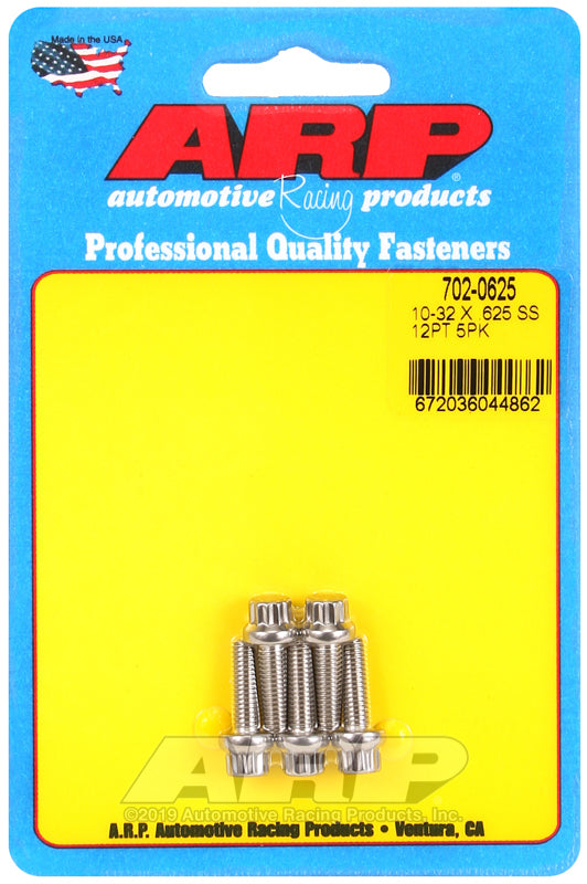 ARP 10-32 x .625 12pt SS bolts Rod Bolt Kits ARP