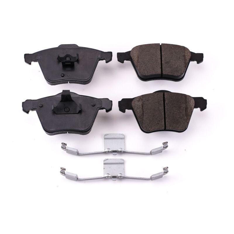 Power Stop 03-08 Volvo XC90 Front Z17 Evolution Ceramic Brake Pads w/Hardware Brake Pads - OE PowerStop