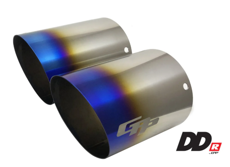 GReddy DD-R Burnt Titanium Tips L=150mm (Pair) Catback GReddy