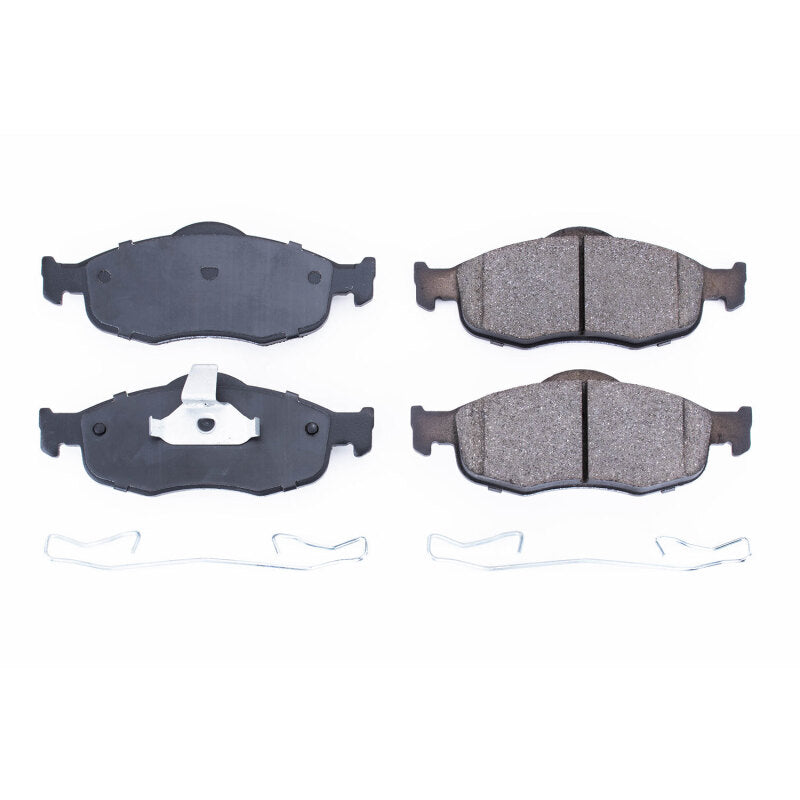 Power Stop 95-00 Ford Contour Front Z17 Evolution Ceramic Brake Pads w/Hardware Brake Pads - OE PowerStop