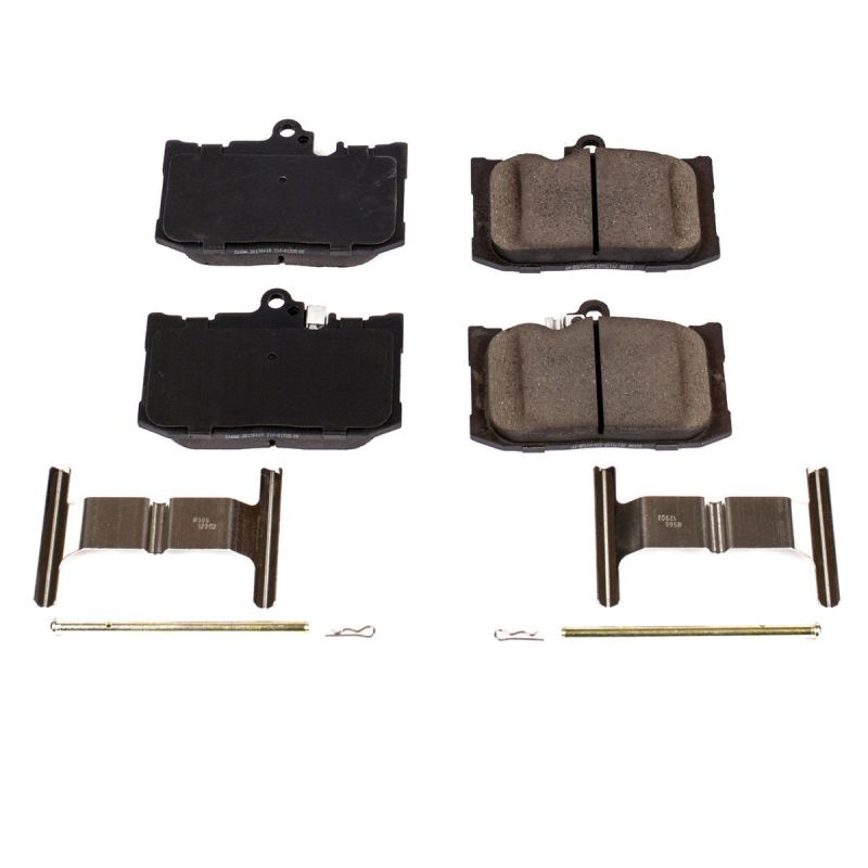 Power Stop 16-17 Lexus GS200t Front Z17 Evolution Ceramic Brake Pads w/Hardware Brake Pads - OE PowerStop