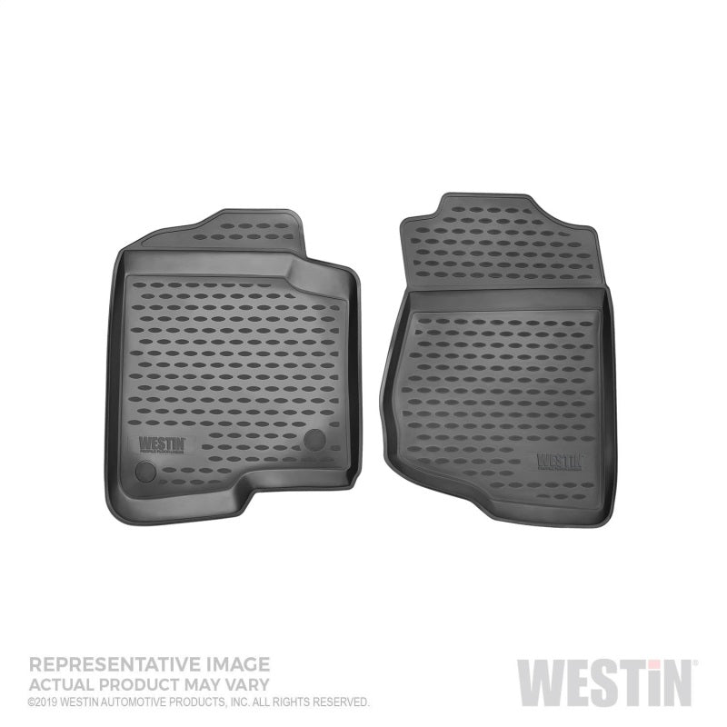 Westin 15-20 Lexus X200t NX Profile Floor Liners Front Row - Black Floor Mats - Rubber Westin