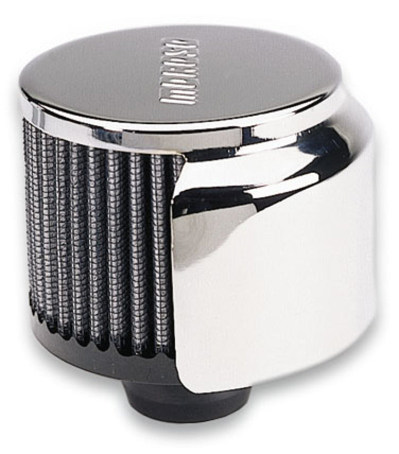 Moroso Filtered Valve Cover Breather - Push-In - Half Hood - 1.22in ID Valve Covers Moroso