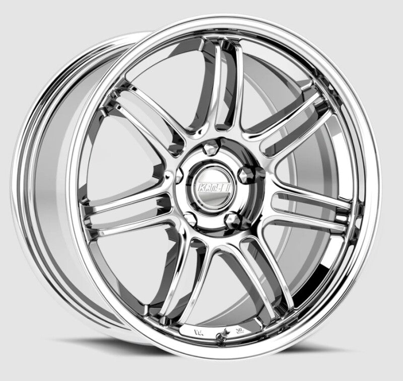 Kansei K17X Seven 18x9.5in / 5x114.3 BP / 35mm Offset / 73.1mm Bore - Chrome Wheels - Forged Kansei