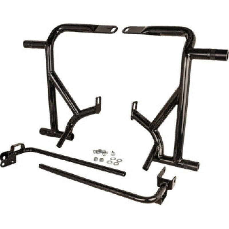 Burly Brand 14-Up Touring Brawler Kit Front and Rear - Black Body Armor & Rock Rails Burly Brand