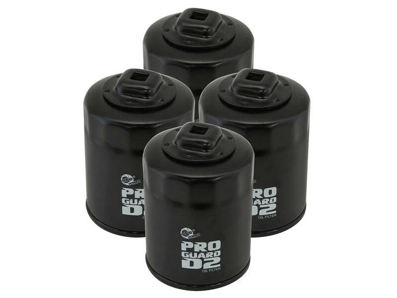 aFe Pro GUARD D2 Oil Filter 99-14 Nissan Trucks / 01-15 Honda Cars (4 Pack) Oil Filters aFe
