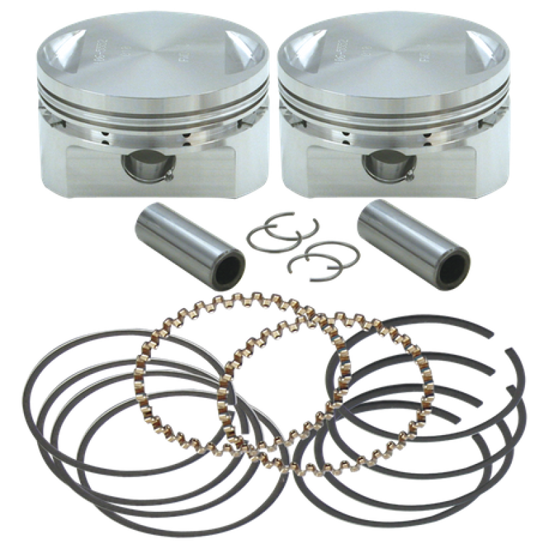 S&S Cycle 84-99 BT 3-1/2in Standard Bore Forged Stroker Piston Kit Piston Sets - Powersports S&S Cycle