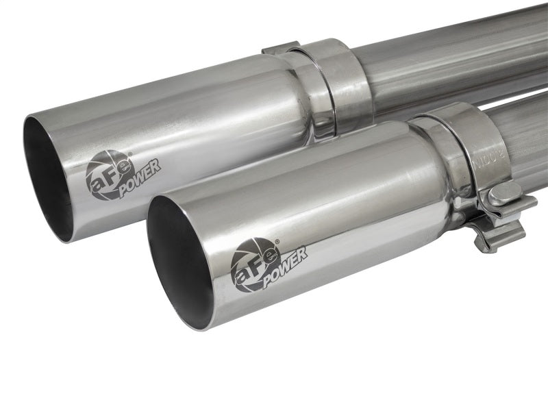 aFe Rebel Series CB 3in Middle Side Exit SS Exht w/Polish Tips 09-16 Chevy Silverado/GMC Sierra 1500 Catback aFe