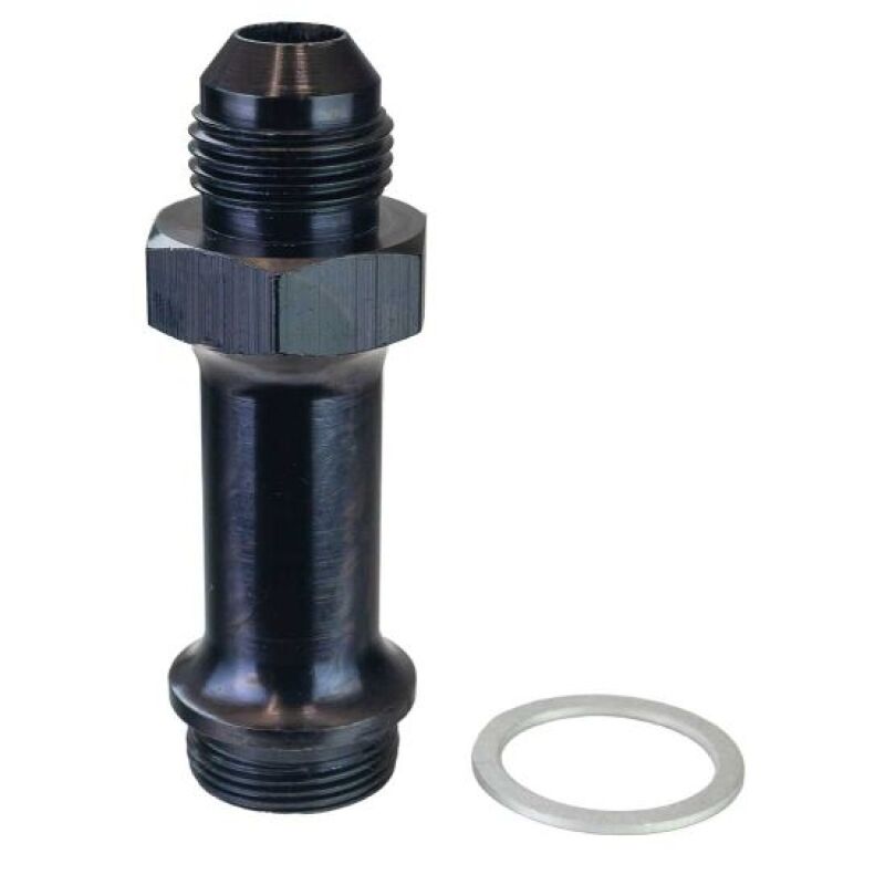 Moroso -8AN x 7/8in-20, 3in Long Carburetor Fuel Inlet Fitting Fittings Moroso