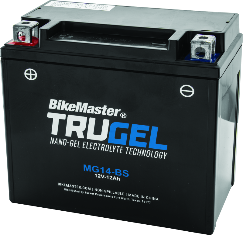 BikeMaster TruGel Battery - MG14-BS Batteries BikeMaster