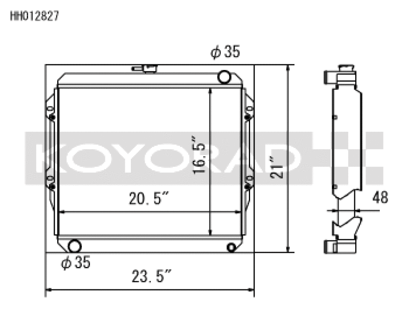 Koyo Toyota 84-95 Pickup 2WD/4WD/ 4Runner 2.4L I4 (22R/RE) MT Radiator *Will Not Fit 22RET* Radiators Koyo