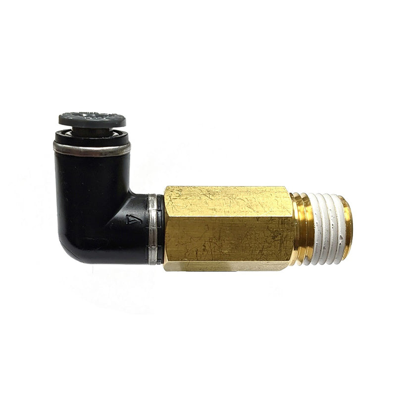 Ridetech Extended 1/4in x 1/4in Elbow Air Tank Components Ridetech