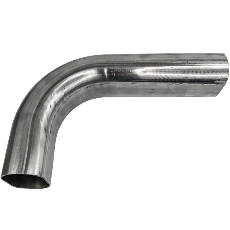 Granatelli 3in Oval Stainless Steel Vertical Radius 90 Deg bend 4.5in Bend Radius Tubing Steel Tubing Granatelli Motor Sports