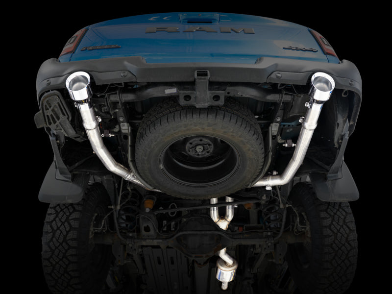 AWE Tuning 19-21 RAM 1500 5.7L (w/Cutouts) 0FG Dual Rear Exit Cat-Back Exhaust - Chrome Silver Tips Catback AWE Tuning