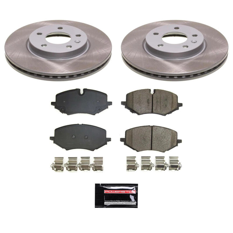 Power Stop 21-22 Chevrolet Trailblazer Front Semi-Coated Rotor Kit Brake Kits - Performance Blank PowerStop
