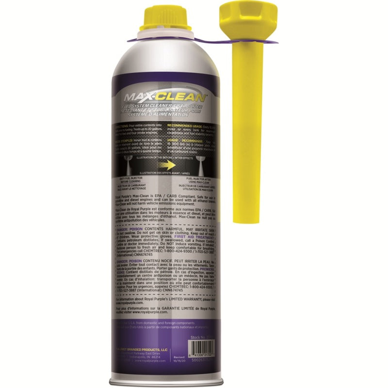 Royal Purple Max-Clean Fuel System Cleaner & Stabilizer (Canada) - 20oz Additives Royal Purple