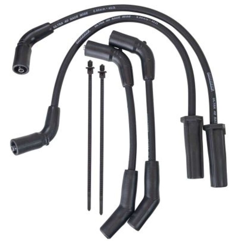 Moroso 2024+ Harley-Davidson M8 Touring Ultra 40 Ignition Wire Set - Black Spark Plug Wire Sets Moroso