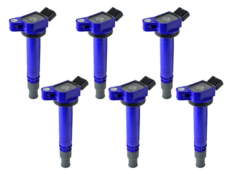 aFe 03-12 Toyota 4Runner V6 4.0L / 05-23 Toyota Tacoma L4 2.7L SCORCHER Ignition Coil - Set of 6 Stock Replacement Ignition aFe