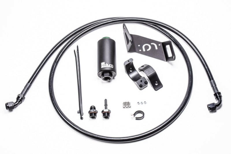 Radium Engineering BMW E9x Fuel Hanger Feed w. Stainless Filter Fuel Pump Hangers Radium Engineering
