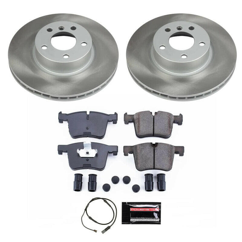 Power Stop 15-18 BMW X4 Front Semi-Coated Rotor Kit Brake Kits - Performance Blank PowerStop