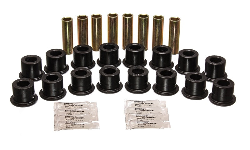 Energy Suspension 94-06 Hummer H1 Black Front & Rear End Control Arm Bushing Set Bushing Kits Energy Suspension
