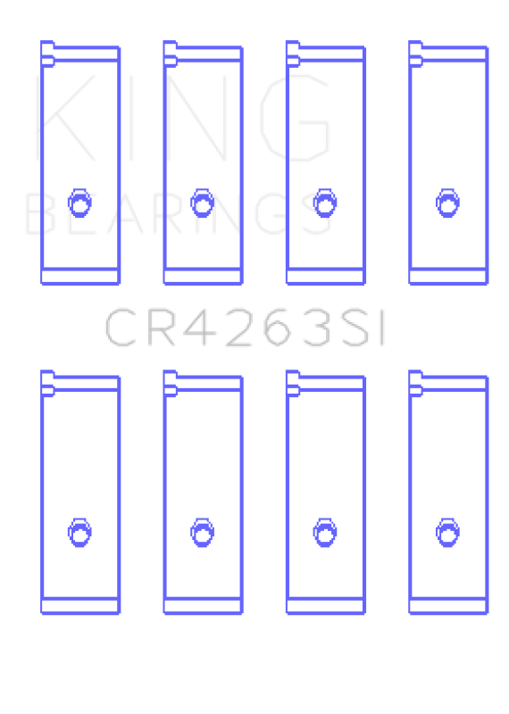 King Engine Bearings Toyota 1Zz-Fe 1.4L/1.6L (Size +1.0mm) Connecting Rod Bearing Set Connecting Rods King Engine Bearings